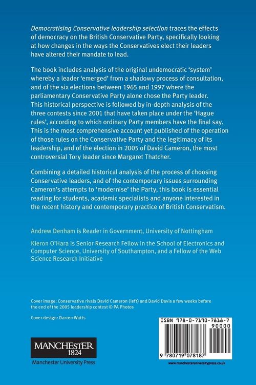 Produktbild: Democratising Conservative leadership selection