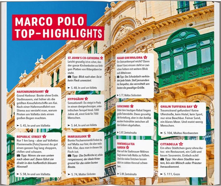 Produktbild: MARCO POLO Reiseführer Malta & Gozo