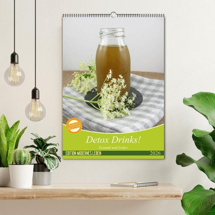 Produktbild: Detox Drinks! Gesund und lecker (Wandkalender 2026 DIN A2 hoch), CALVENDO Monatskalender