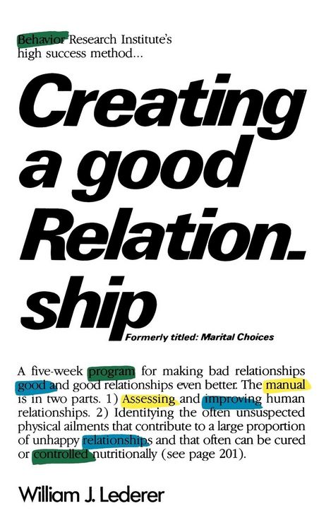 Produktbild: Creating a Good Relationship