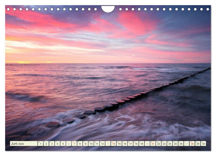 Produktbild: Ostsee - Impressionen (Wandkalender 2026 DIN A4 quer), CALVENDO Monatskalender