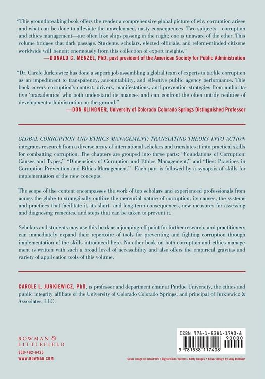 Produktbild: Global Corruption and Ethics Management