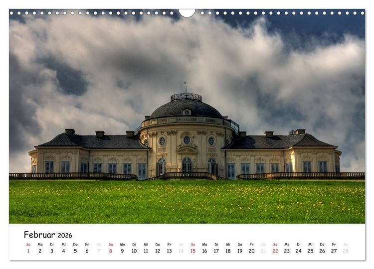 Produktbild: Schl&ouml;sser und G&auml;rten S&uuml;ddeutschland (Wandkalender 2026 DIN A3 quer), CALVENDO Monatskalender