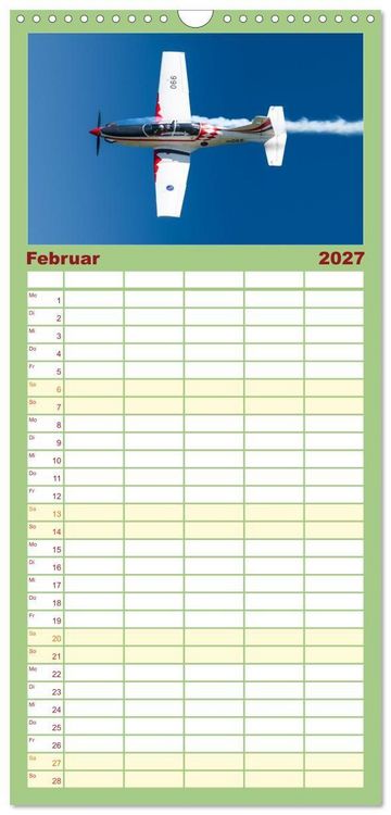 Produktbild: Familienplaner 2027 - Milit&auml;rflieger mit 5 Spalten (Wandkalender, 21 x 45 cm) CALVENDO