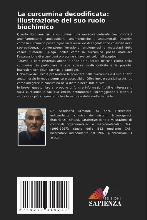 Produktbild: La curcumina decodificata: illustrazione del suo ruolo biochimico