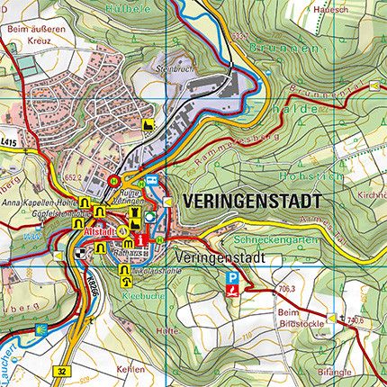 Produktbild: Sigmaringen - Obere Donau (Ost), Zwiefalten. Wanderkarte 1:25.000