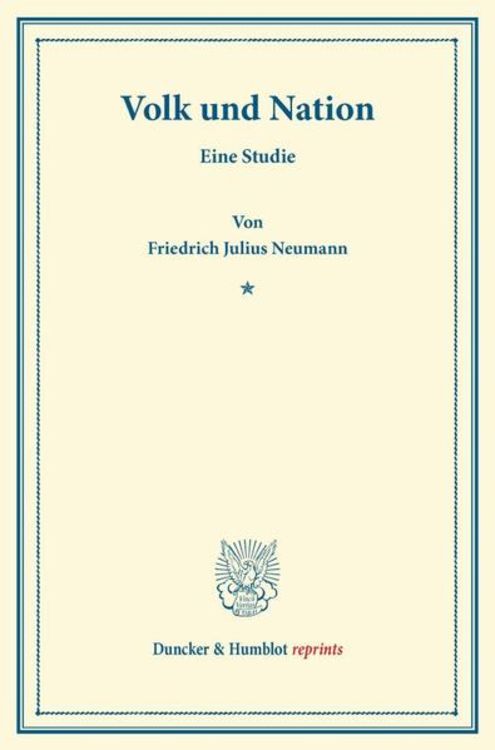 Produktbild: Volk und Nation.