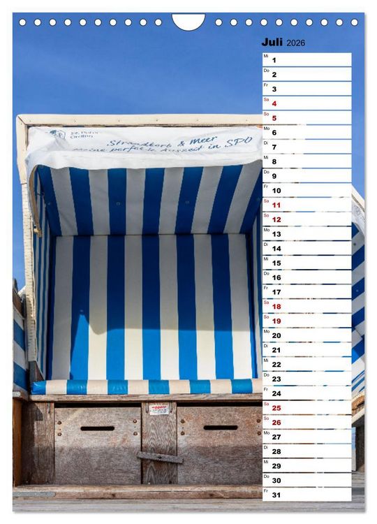 Produktbild: Westk&uuml;ste - Zwischen St. Peter Ording, B&uuml;sum und Elbe (Wandkalender 2026 DIN A4 hoch), CALVENDO Monatskalender