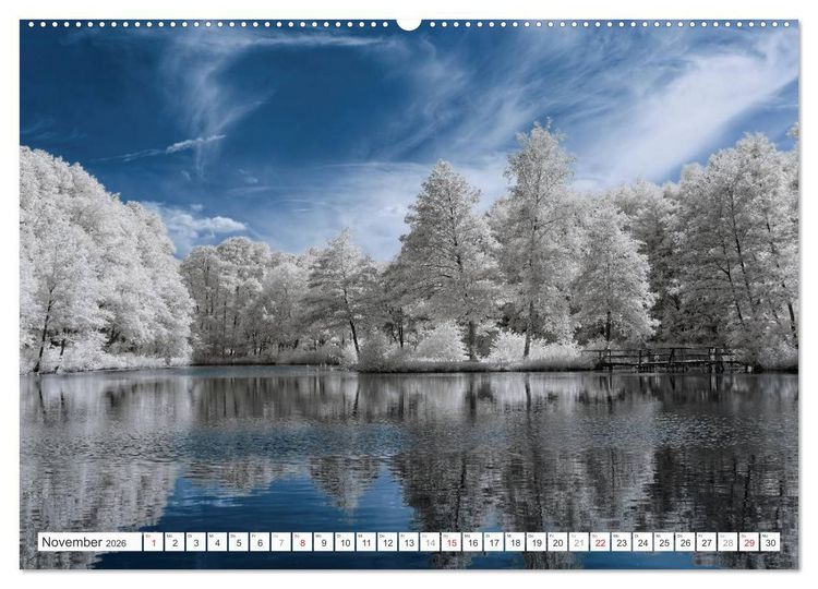 Produktbild: Zauberhafte Infrarot-Fotografie (hochwertiger Premium Wandkalender 2026 DIN A2 quer), Kunstdruck in Hochglanz