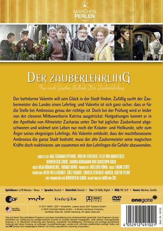 Produktbild: M&auml;rchenperlen: Der Zauberlehrling