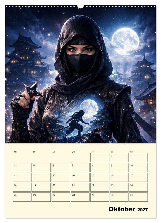 Produktbild: Seele des Kriegers (Wandkalender 2027 DIN A2 hoch), CALVENDO Monatskalender