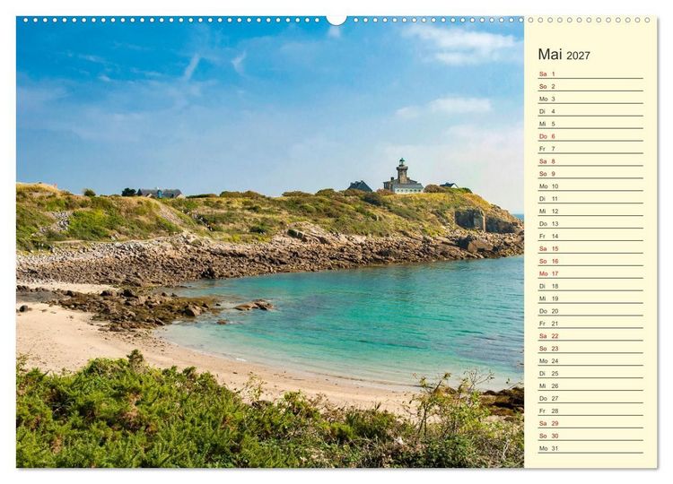 Produktbild: Zauberhafte Normandie: Frankreichs wilde, wunderbare K&uuml;ste (hochwertiger Premium Wandkalender 2027 DIN A2 quer), Kunstdruck in Hochglanz