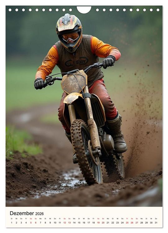 Produktbild: Kickstart the Year - Dirt, Speed und Adrenalin (Wandkalender 2026 DIN A4 hoch), CALVENDO Monatskalender
