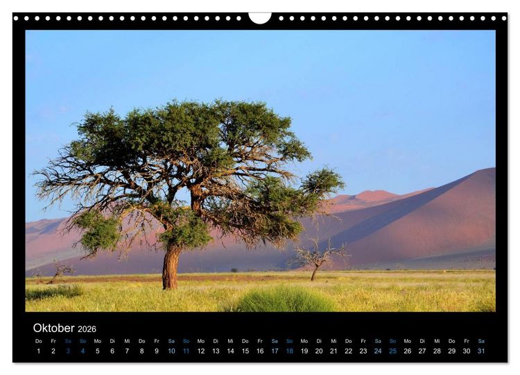 Produktbild: Namibia 2026 Farben der W&uuml;ste (Wandkalender 2026 DIN A3 quer), CALVENDO Monatskalender