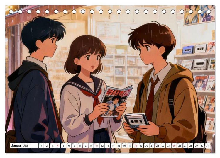 Produktbild: Zeitreise nach Tokio (Tischkalender 2026 DIN A5 quer), CALVENDO Monatskalender