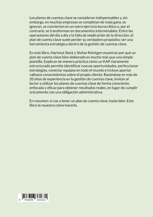 Produktbild: Plan de Cuentas Clave