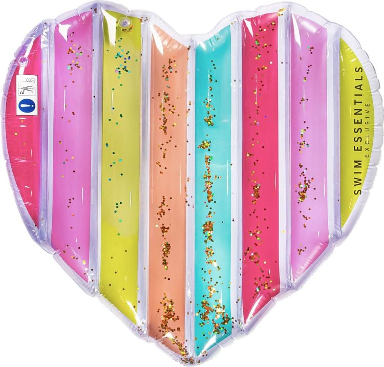Produktbild: Luftmatratze Herz Rainbow 150x100cm