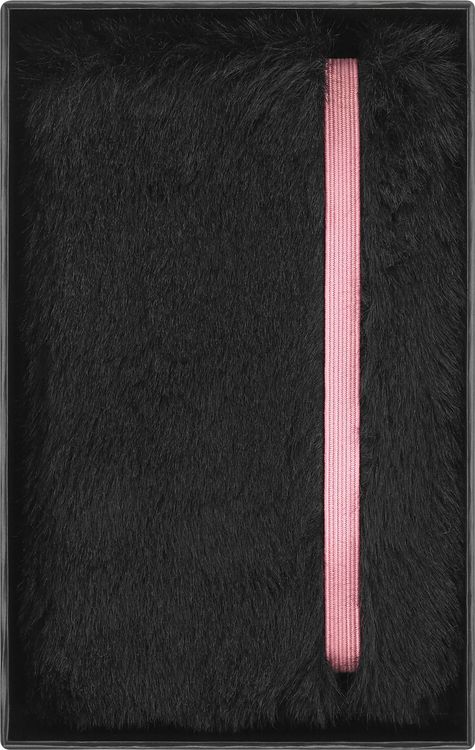 Produktbild: Moleskine X Blackpink Notizbuch faux fur XS, blanko, fester Einband, schwarz
