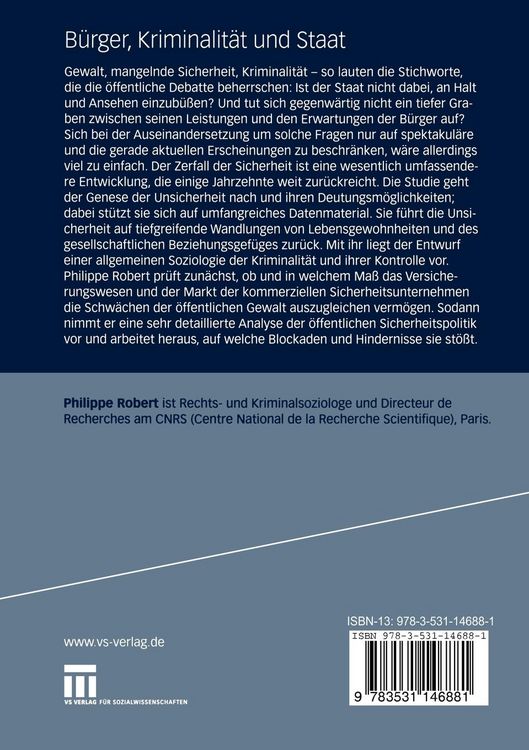 Produktbild: B&uuml;rger, Kriminalit&auml;t und Staat