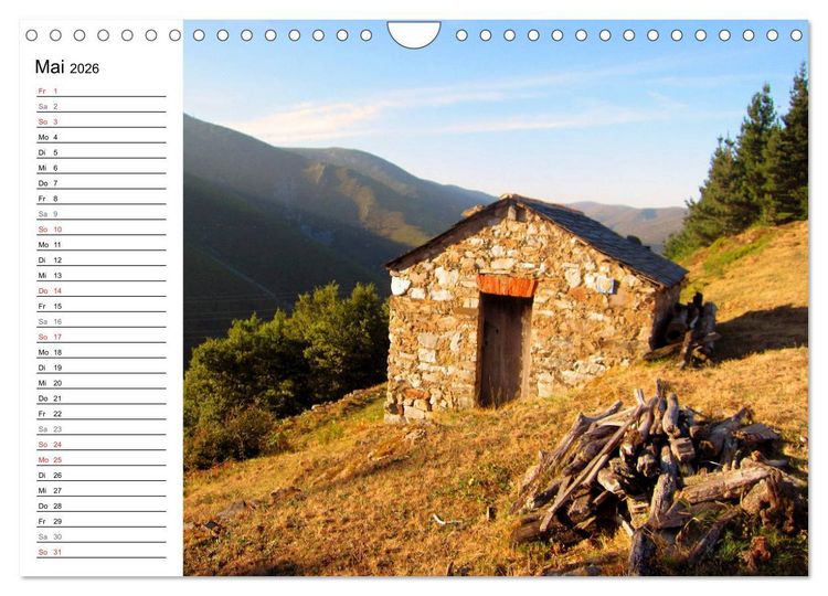 Produktbild: Jakobsweg - Camino Primitivo (Wandkalender 2026 DIN A4 quer), CALVENDO Monatskalender
