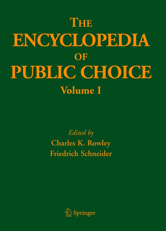 Produktbild: The Encyclopedia of Public Choice