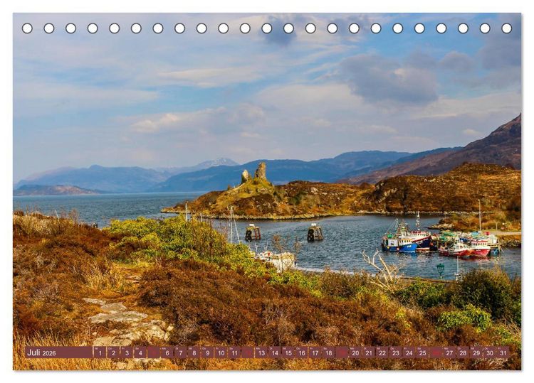 Produktbild: Mystisches Schottland (Tischkalender 2026 DIN A5 quer), CALVENDO Monatskalender