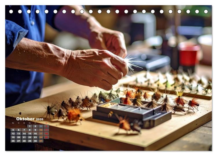Produktbild: Die Kunst der Fliege (Tischkalender 2026 DIN A5 quer), CALVENDO Monatskalender