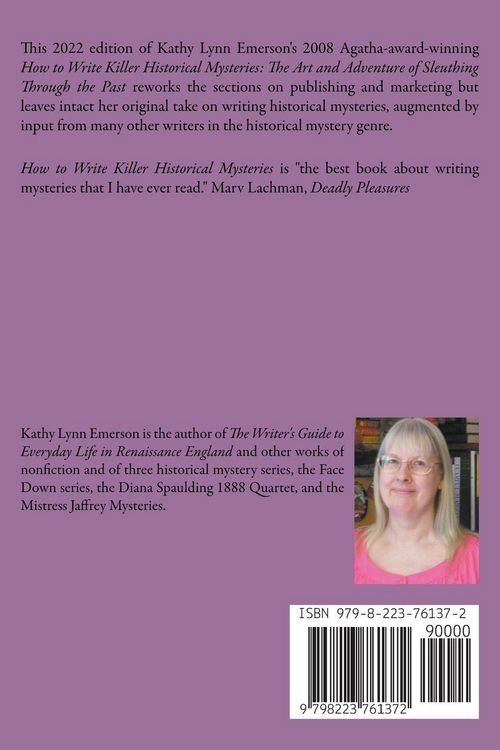 Produktbild: How to Write Killer Historical Mysteries 2022 Edition