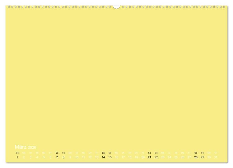 Produktbild: Bastelkalender - Gelb (Wandkalender 2026 DIN A2 quer), CALVENDO Monatskalender