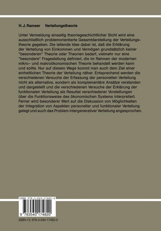 Produktbild: Verteilungstheorie