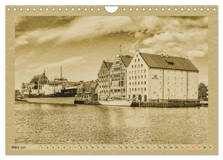 Produktbild: Danzig &ndash; Ein Kalender im Zeitungsstil (Wandkalender 2027 DIN A4 quer), CALVENDO Monatskalender