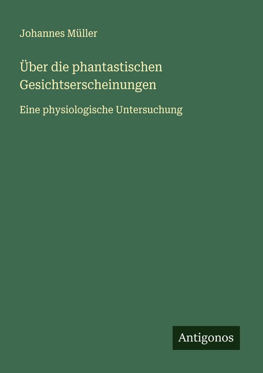 Produktbild: &Uuml;ber die phantastischen Gesichtserscheinungen