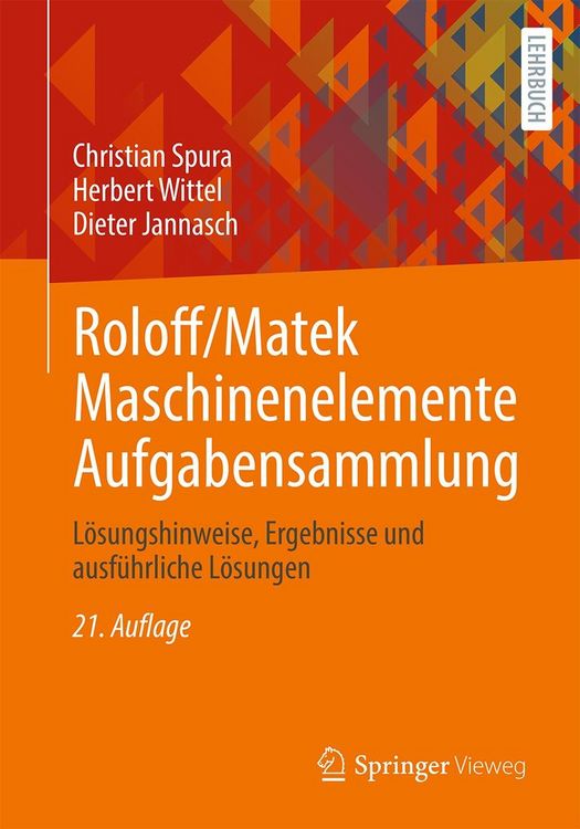 Produktbild: Roloff/Matek Maschinenelemente Aufgabensammlung