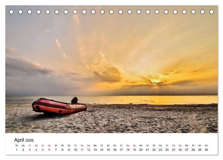 Produktbild: Ein Tag auf der Insel Hiddensee (Tischkalender 2026 DIN A5 quer), CALVENDO Monatskalender