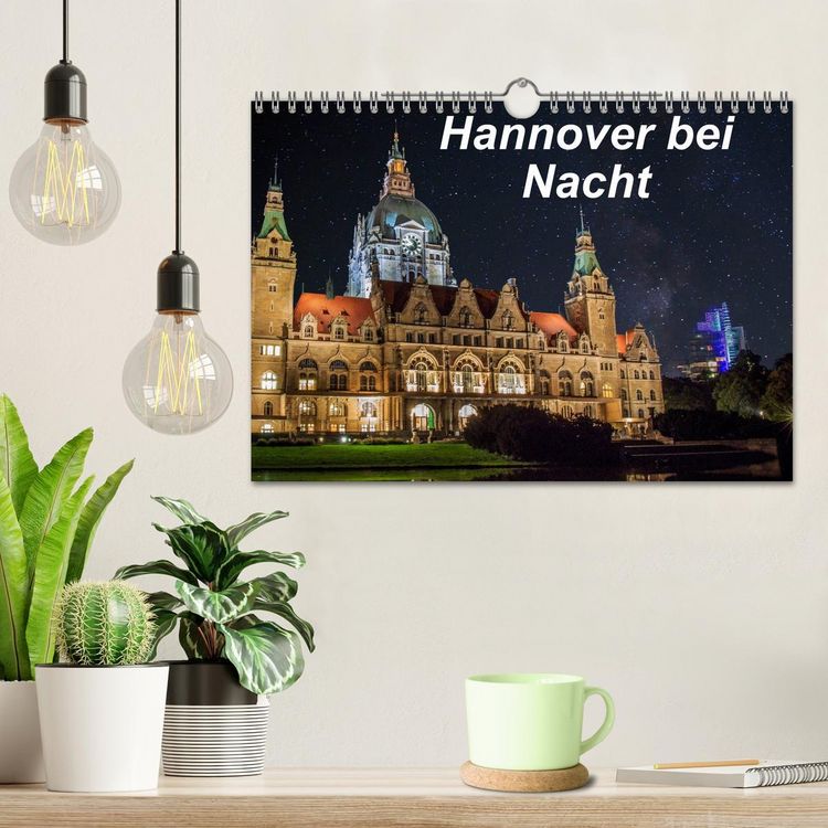 Produktbild: Hannover bei Nacht (Wandkalender 2026 DIN A4 quer), CALVENDO Monatskalender