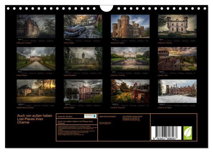 Produktbild: Auch von au&szlig;en haben Lost Places ihren Charme (Wandkalender 2026 DIN A4 quer), CALVENDO Monatskalender