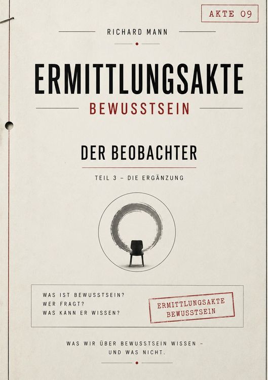 Produktbild: Ermittlungsakte Bewusstsein &ndash; Der Beobachter