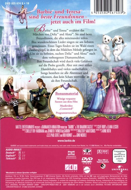 Barbie und das Diamantschloss von Gino Nichele - DVD | Thalia
