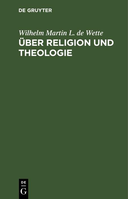Produktbild: &Uuml;ber Religion und Theologie