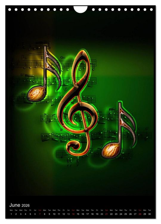 Produktbild: Jazz Over Time (Wall Calendar 2026 DIN A4 portrait), CALVENDO 12 Month Wall Calendar