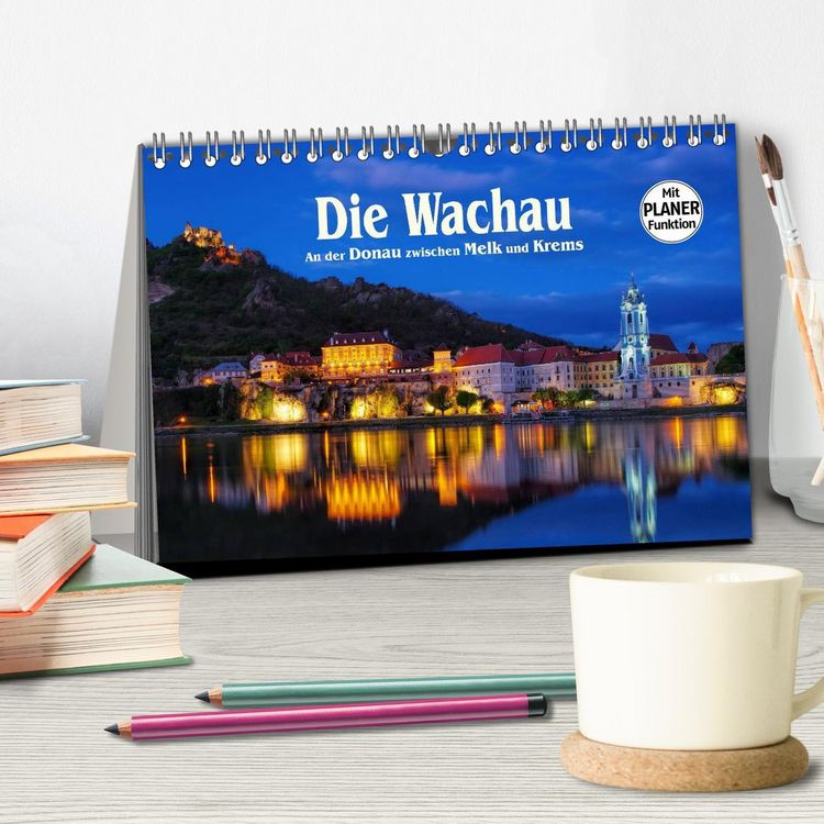 Produktbild: Die Wachau - An der Donau zwischen Melk und Krems (Tischkalender 2026 DIN A5 quer), CALVENDO Monatskalender