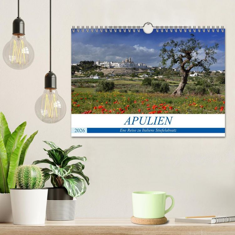 Produktbild: Apulien - Eine Reise zu Italiens Stiefelabsatz (Wandkalender 2026 DIN A4 quer), CALVENDO Monatskalender