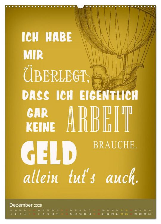 Produktbild: B&uuml;ro und so ... (hochwertiger Premium Wandkalender 2026 DIN A2 hoch), Kunstdruck in Hochglanz