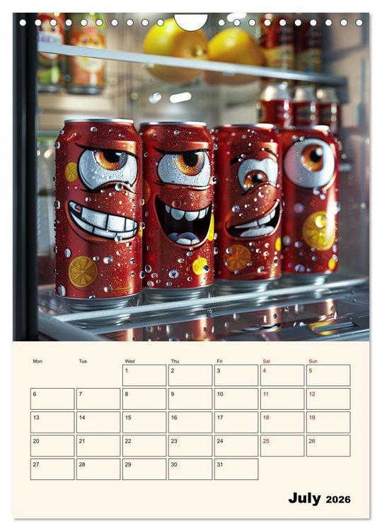 Produktbild: The Light ist still on in the Fridge (Wall Calendar 2026 DIN A4 portrait), CALVENDO 12 Month Wall Calendar