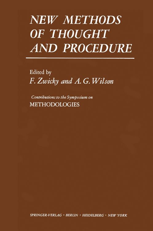 Produktbild: New Methods of Thought and Procedure
