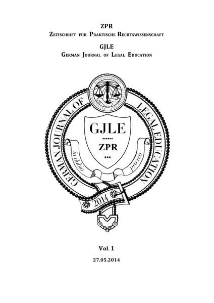 Produktbild: German Journal of Legal Education - 2014 - Vol. 1