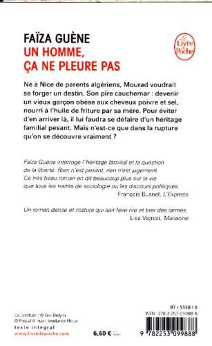 Produktbild: Un homme, &ccedil;a ne pleure pas