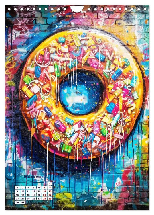 Produktbild: Graffiti Art (Wandkalender 2026 DIN A4 hoch), CALVENDO Monatskalender