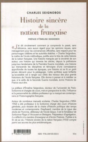 Produktbild: Histoire sinc&egrave;re de la nation fran&ccedil;aise