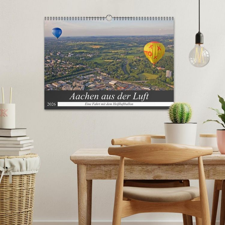 Produktbild: Aachen aus der Luft - Eine Fahrt mit dem Hei&szlig;luftballon (Wandkalender 2026 DIN A3 quer), CALVENDO Monatskalender
